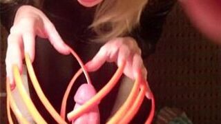 Hot Neon Orange Six inch Sexy Long Fingernails porn video